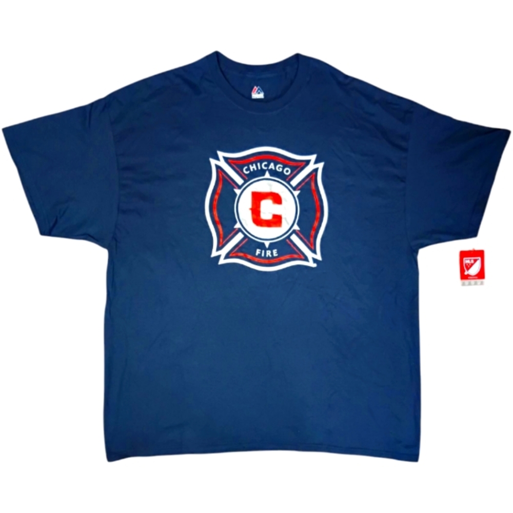 Chicago Fire FC Original Fire Logo T-shirt Athletic Navy